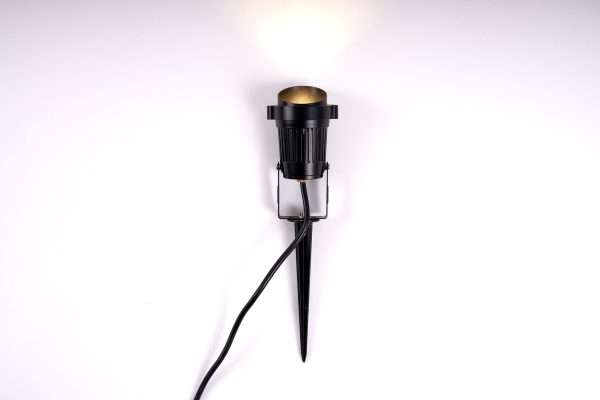 Foco LED exterior orientable con piqueta 24V regulable