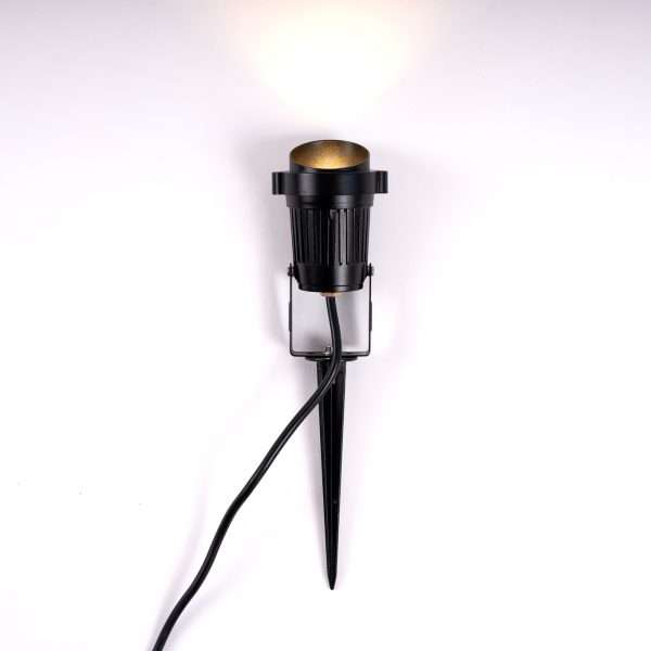 Foco LED exterior orientable con piqueta 24V regulable