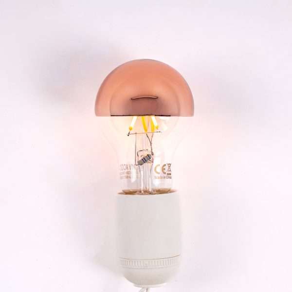 Bombilla LED E27 espejo cobre 24V regulable