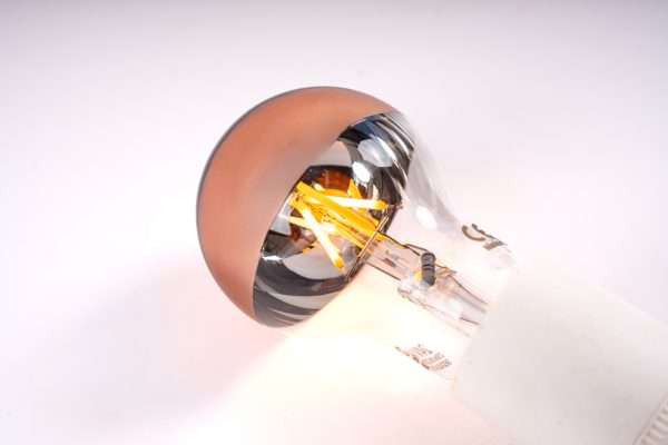 Bombilla LED E27 espejo cobre 24V regulable - Imagen 2